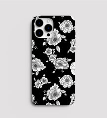 Black And White Flower Mobile Case - Seek Creation