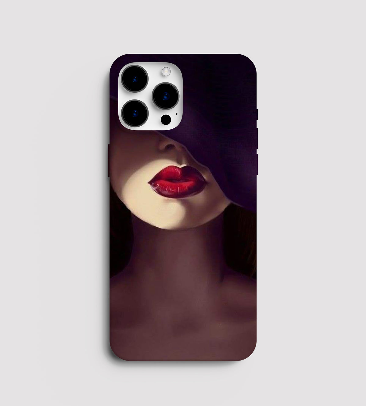 Red Lipped Girl Mobile Case - Seek Creation