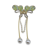 Elegant Crystals Butterfly Hair Clip For Women & Girls